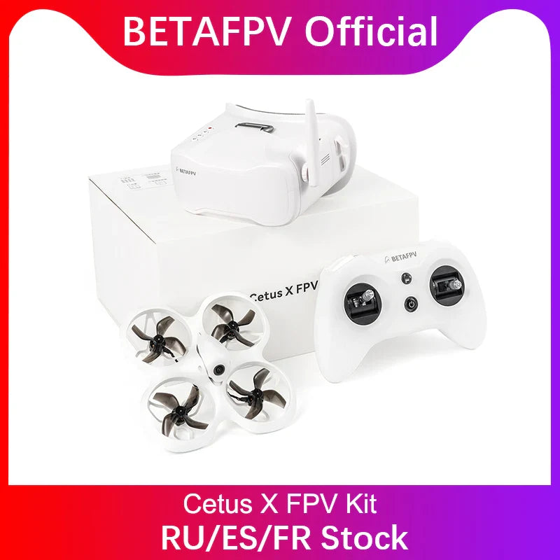 BETAFPV Cetus X Brushless ELRS FPV Quadcopter BNF/ RTF LiteRadio 3 Radio Transmitter VR03 FPV Goggles C04 FPV Camera RC Drone