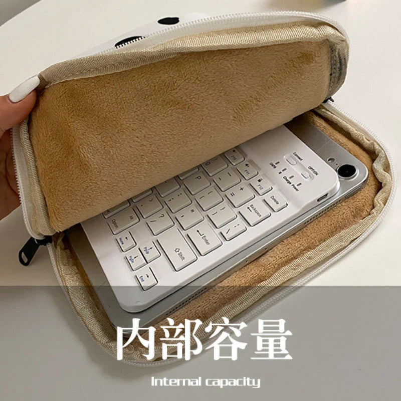 11/13inch Casual Fashion Cow Pattern Zebra Pattern Laptop Tablet E-Books Nylon Bag Portable Protective Case for Ipad Keyboard