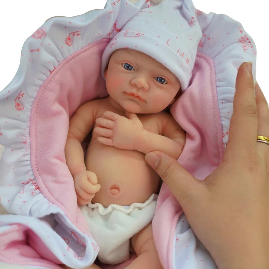 12"  Micro Preemie Full Body Silicone Baby Doll Boy "Toby" & Girl "Luna" Lifelike Reborn Doll Surprice Children Anti-Stress