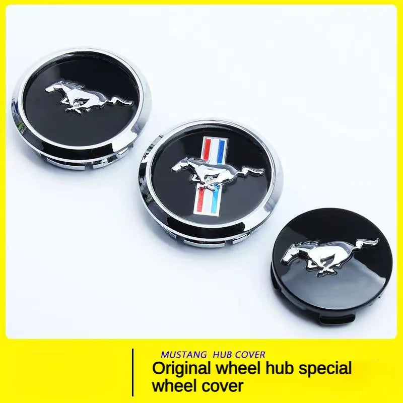 4pcs 68mm 55mm for Mustang wheel rims cover Mustang automobile tire rims cover center cover original car parts sticker