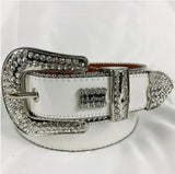 2024 Luxury Strap Men Women Rhinestones Belt Western Bling Bling Crystal Diamond Studded Belts