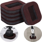 5pcs Office Chair Wheel Stopper Furniture Caster Cups Hardwood Floor Protectors Anti Parts for Roller Feet Anti Noisy Slip Mat