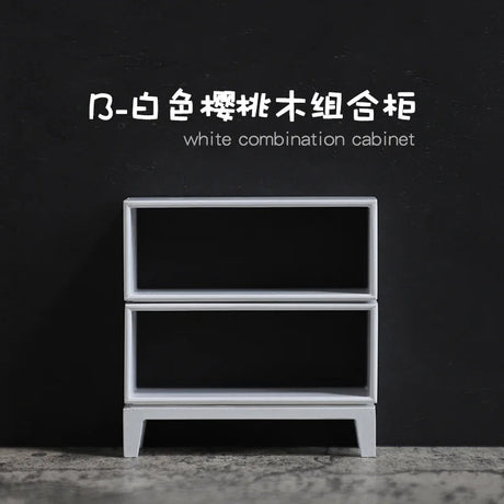 1/12 or 1/6 Scale Miniature Dollhouse DIY Free Combination Cabinet Furniture for OB11 Blyth Doll Accessories Toy