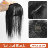 MEIFAN Synthetic False Bangs Clip-In Bangs Extension Natural Neat Fake Fringe Topper Hairpiece Invisible Clourse Hairpieces