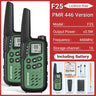 2Pack Baofeng MP25 PMR446/FRS Long Range Rechargeable Type-C Charge Mini Walkie Talkie With LCD Display Flashlight Two-way Radio