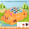 Cute Orange Cat Yellow Cat Fishing Plate Magnetic Fishing Without Battery Parent-child Interaction to Develop Intelligence