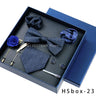 Luxury High Grade Mens Tie Set Nice Gift Box Silk Tie Necktie Set 8pcs Inside Packing Festive Present Pocket Squares