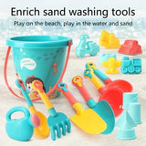 Children Sand Toys 13/18PCS  Summer Beach Game Sand Bucket Shovel Silicone Sandbox Outdoor Water Fun Beach Toys Gifts for Kids