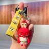 SpongeBob SquarePants Anime Figures Keychain Sandy Patrick Star Squidward Tentacles Bag Keyring Charm Kids Toys Birthday Gifts