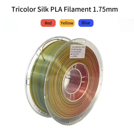 FYSETC 1KG Silk PLA Filament Tri-color 1.75mm For FDM 3D Printing Material Solid Color Colorful Filament 3D Printer Accessories