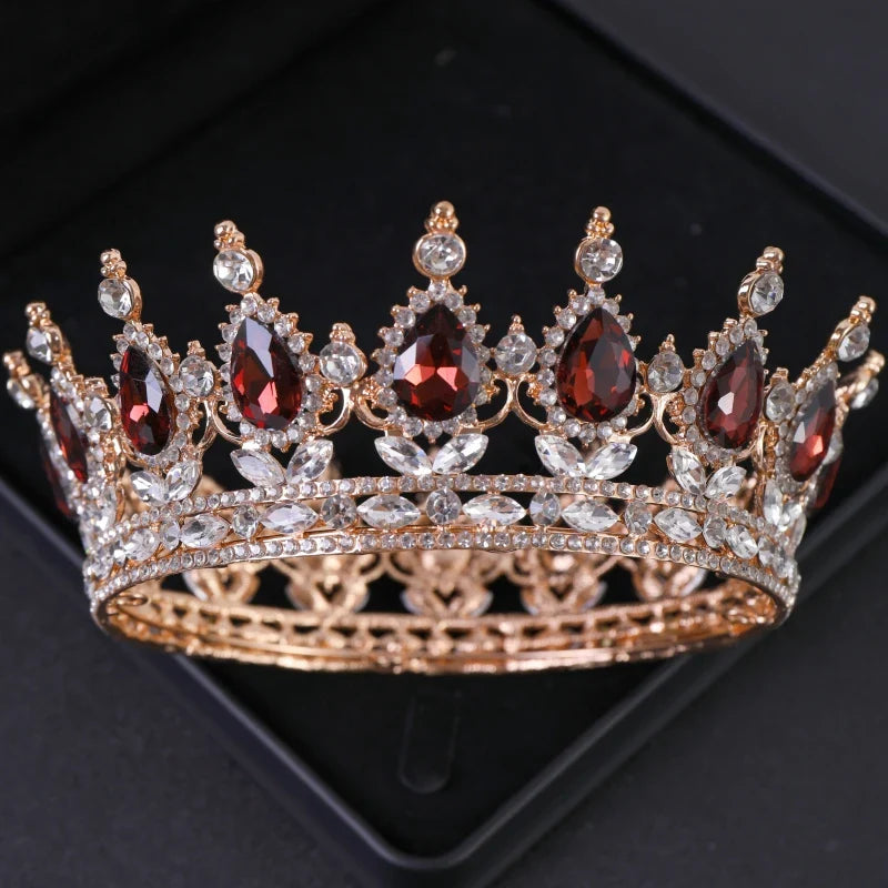 Luxury Crystal Crown Tiara For Women Bride Rhinestone Prom Diadem Tiaras And Crowns Bridal Wedding Hair Accessories Jewelry Crow