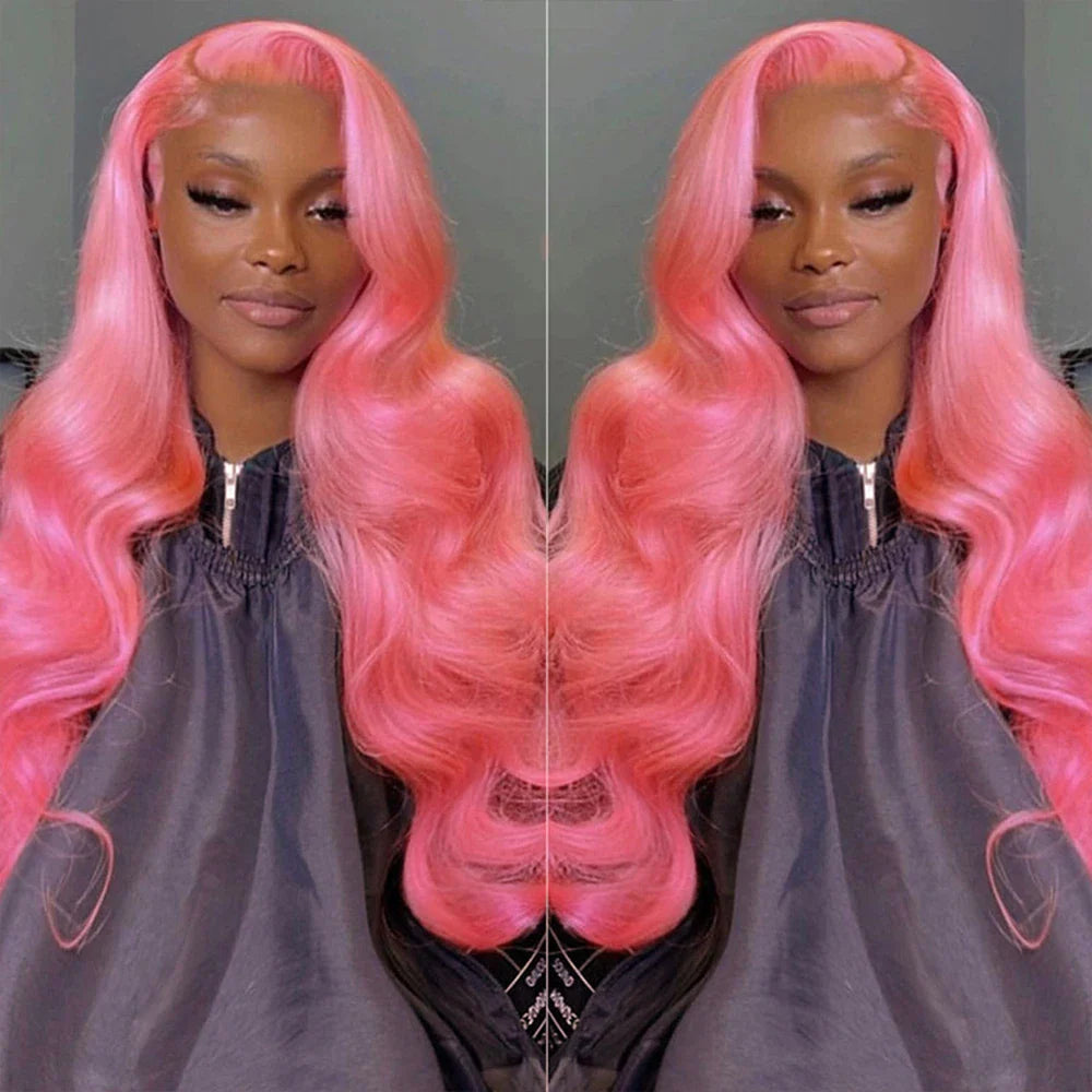 Sogreat Pink Lace Front Wig Human Hair 13x4 13x6 Hd Lace Frontal Wig Brazilian 613 Colored Body Wave Lace Front Wigs For Women