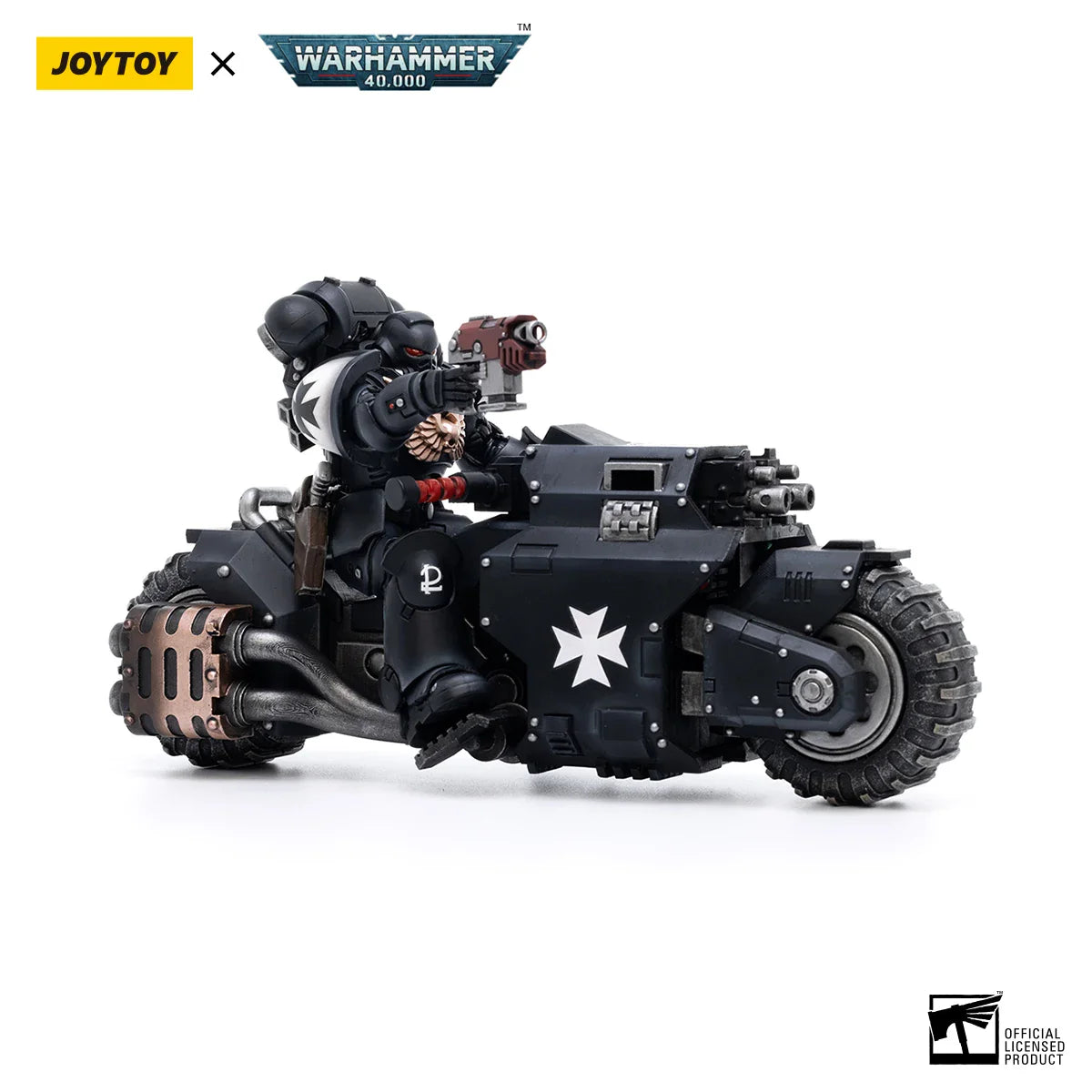 [IN-STOCK] JOYTOY Anime WARHAMMER 40K 1/18 Action Figure Black Templars Outriders Collection Military Model Free Shipping