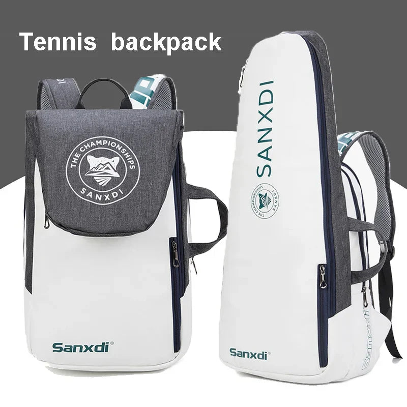 Badminton Bag Racquet Tennis Racket Backpack Padel Training Squash For Women Men Waterproof Foldable Outdoor Sports Rucksack Bag