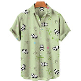 Duck 3d Print Summer Beach Shirt Men Floral Fashion Hawaiian Casual Short Sleeve Single-Breasted Imported Clothing Streetwear