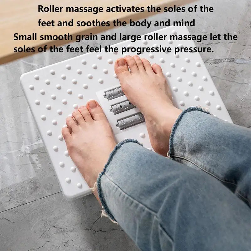 Portability Foot Rest Under Desk Footrest Ergonomic Foot Stool with Massage Rollers Foot Rest for Home Office Work Fast Ship