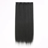 Synthetic Clip in Hair Extensions 6 Pcs/Set 16 Clips Long Straight Hairpieces Clip On Hair Extension for Women Blonde