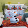 Cartoon Duvet Cover Disney Cute Frozen Printed Children 3-Piece Set 1 Quilt Cover Comforter Bedding Sets King Queen Size