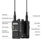 2PCS BaoFeng UV-S9 Pro V2 Walkie Talkie 10KM Long Range Transceiver Communicator Waterproof 10W Powerful UHF VHF Two Way Radio