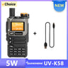 UV K58 Walkie Talkie 5W Quansheng UV-K6 Two Way Radio 50-600MHz Full Band Receiving Type C Charge Air Band DTMF Scramber UV-K5