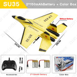 RC Plane SU35 2.4G With LED Lights Aircraft Remote Control Flying Model Glider EPP Foam Toys Airplane For Children Gifts