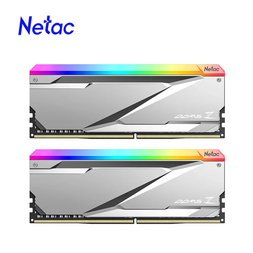 Netac Memoria Ram DDR5 32GB (16GB x 2) 6200MHz 6600MHz 7200MHz Dual Channel XMP3.0 DDR5 RGB Ram Memory for Diy Gaming Computer