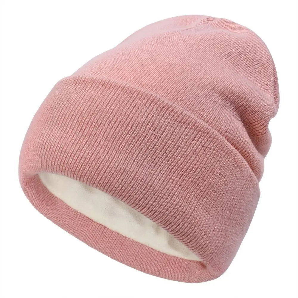 2024 New Unisex Classic Casual Beanie Hat for Men Women Winter Warm Knit Cuffed Beanie Soft Thick Fleece Lined Ski Hats