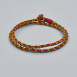 Handmade Tibetan Buddhist Double Layer Lucky Charm Tibetan Thread Bracelets & Bangles for Women Men Knot Budda Rope Bracelet