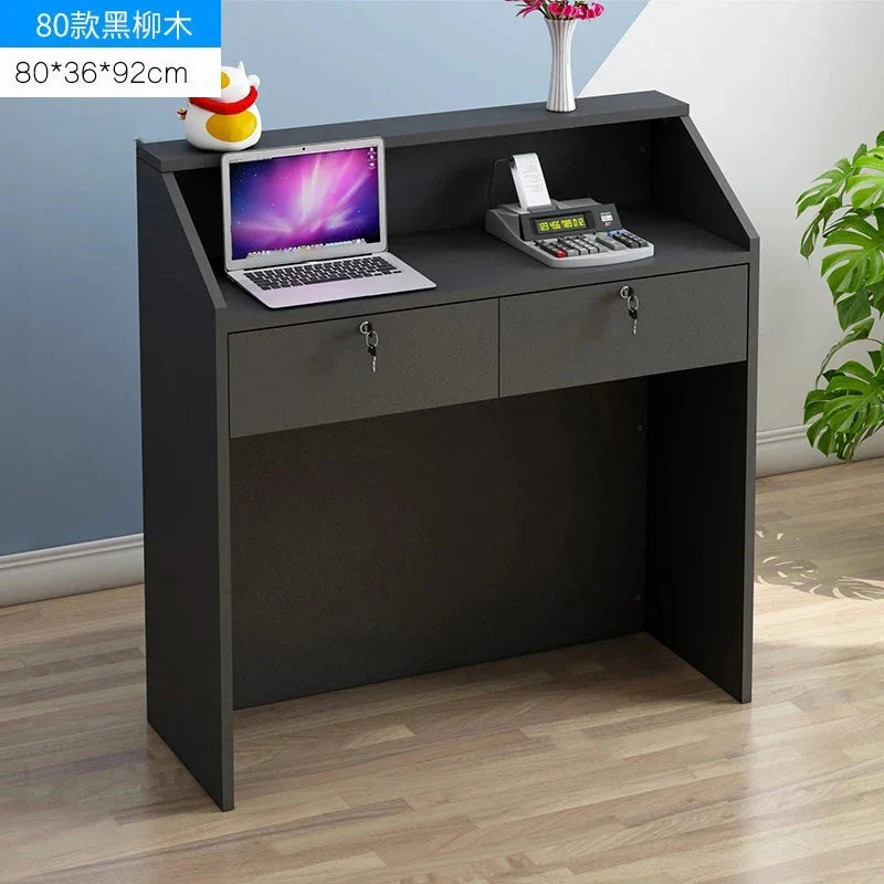 Modern Reception Desks Office Furniture Simple Bar Counter Commercial Clothing Store Cashier Desk Barber Shop Reception Desks