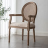 Retro Luxury Kitchen Chairs Wooden Rattan Mid Century Modern Dining Room Chairs Design Sedie Cucina Restaurant Furiture