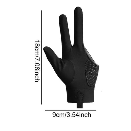 1pcs Polyester Spandex Snooker Billiard Cue Glove Pool Left Hand Open Three Finger Accessory 3 Fingers Pool Billiard Gloves