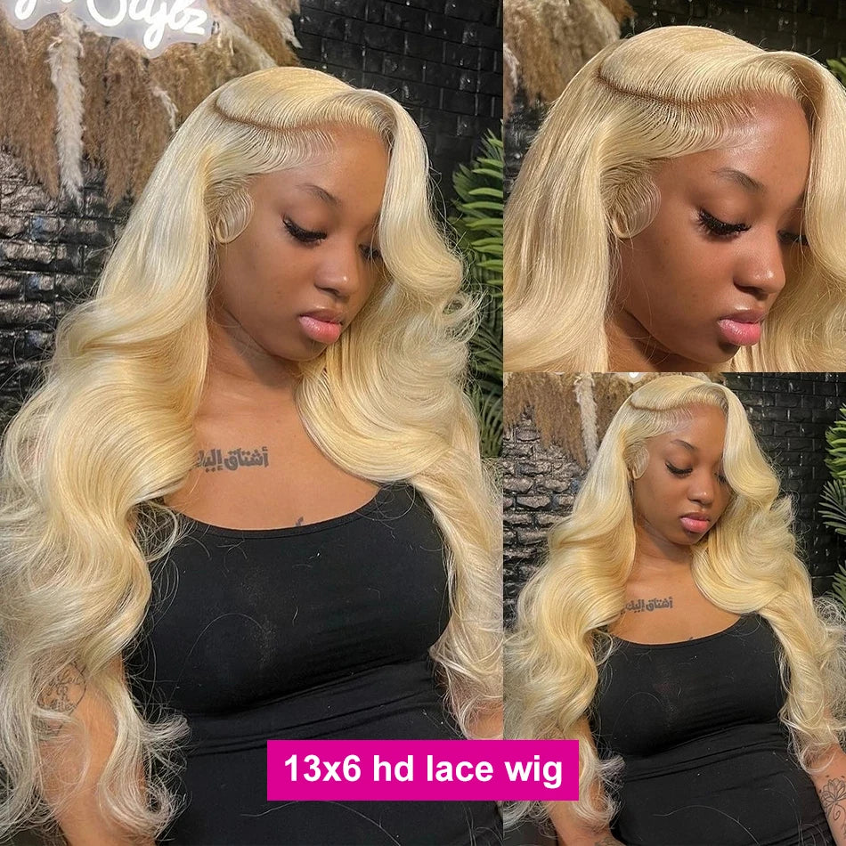 30 40 Inch 613 Honey Blonde Color Wig13x4 13x6 HD Transparent Lace Front Wigs For Women Body Wave Frontal Closure Human Hair Wig