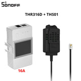 Sonoff TH16 Smart Wifi Switch Monitoring Temperature Humidity Wifi Smart Switch Home Automation Kit Works With Alexa Google Home