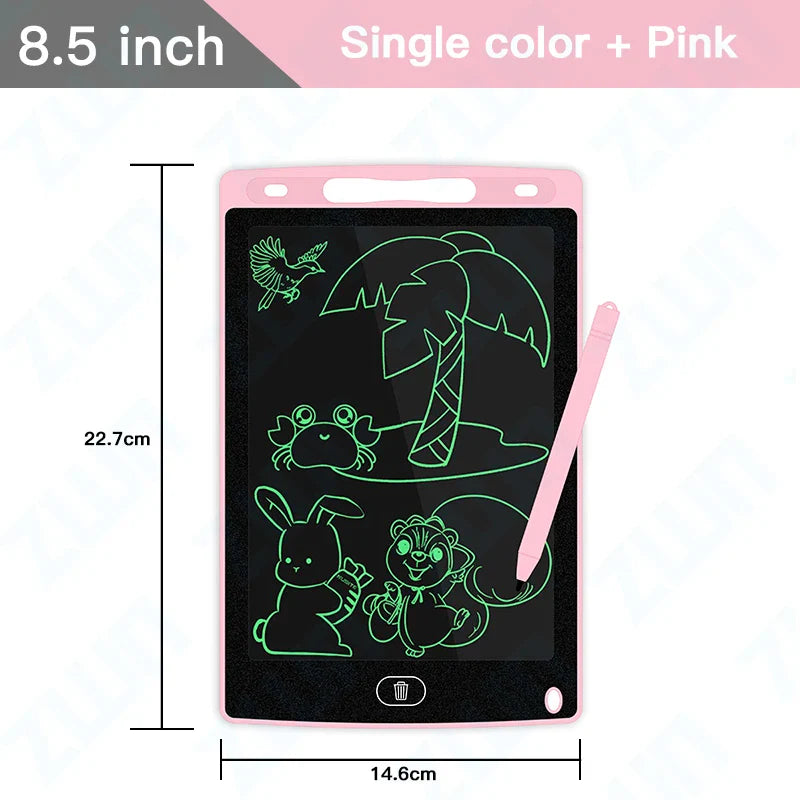 6.5/8.5/10/12/16/19In LCD Drawing Board Writing Tablet Digit Magic Blackboard Art Painting Tool Kids Toy Brain Game Child's Gift