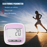 Mini Digital Step Counter Large Screen Smart Electronic Pedometer For Walking Distance Lightweight Design Calorie Counting