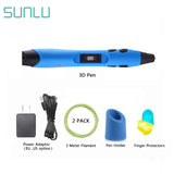 Creative 3D Printing Pen by SUNLU SL-300 - Perfect DIY Gift with Adjustable Speed and Multi-Plug Options