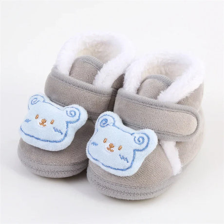 Newborn Booties Baby Socks Shoes Girl Winter Warm Cute Toddler Prewalkers Soft Anti-slip Infant Newborn Crib Crawl Shoes