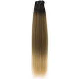 Straight Hair Bundles Extensions Smooth Ombre Hair Weaving 36Inch Super Long Synthetic Straight Hair Bundles Full to End