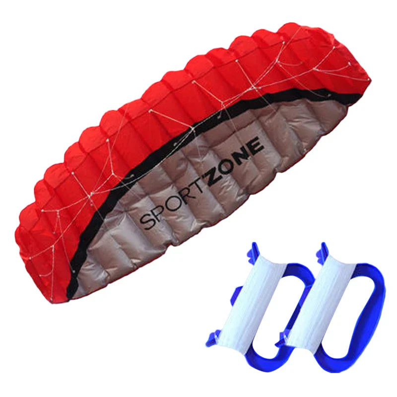 free shipping 2.5m dual Line Stunt power Kite soft kite Parafoil kitesurf fly outdoor toys fun sports beach kites winds kites