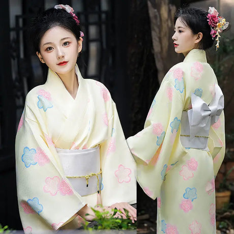 Kimono Women Japanese Traditional Yukata Haori Kimonos Cosplay Blouse Gown Female Summer Fashion Photography Clothes Party Dress