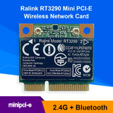 RT3290 2.4G WiFi Network Card 150Mbps Bluetooth 3.0 Mini PCI-E Laptop Adapter