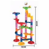 50pcs Marble Run Race Track Building Blocks Kids 3d Maze Ball Roll Toy Diy Educational Marble Run Race Coaster Set For Children