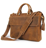 Formal Business Bag Genuine Leather Briefcase 15 Inch Notebook PC Computer Cowhide Messenger s Male