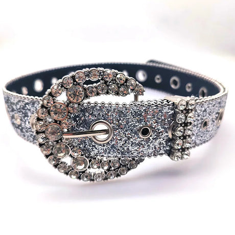 Goth for rhinestone Belts Women PU Leather Strap for rhinestone Belts Western Cowboy Y2K Girls Fashion Belt for Jeans Men