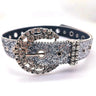 Goth for rhinestone Belts Women PU Leather Strap for rhinestone Belts Western Cowboy Y2K Girls Fashion Belt for Jeans Men