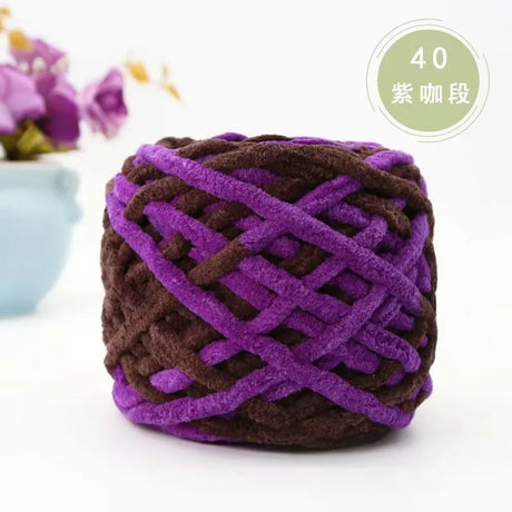 100g Chenille Knitting Yarn Crocheting Hair Soft and Comfortable Knitting Crochet Yarn for Hand Knitting Sweaters and Hats Knit