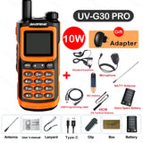 2024 Baofeng UV-G30 Pro Walkie Talkie Long Range Portable 1000 Channel Ham FM Radios UHF VHF USB-C Charge 2-Way Radio Waterproof