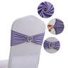 20 Pieces Polyester Spandex Chair Sashes Bands Stretch Chair Ties Bows with Buckle Slider for Wedding Banquet Party Decoration