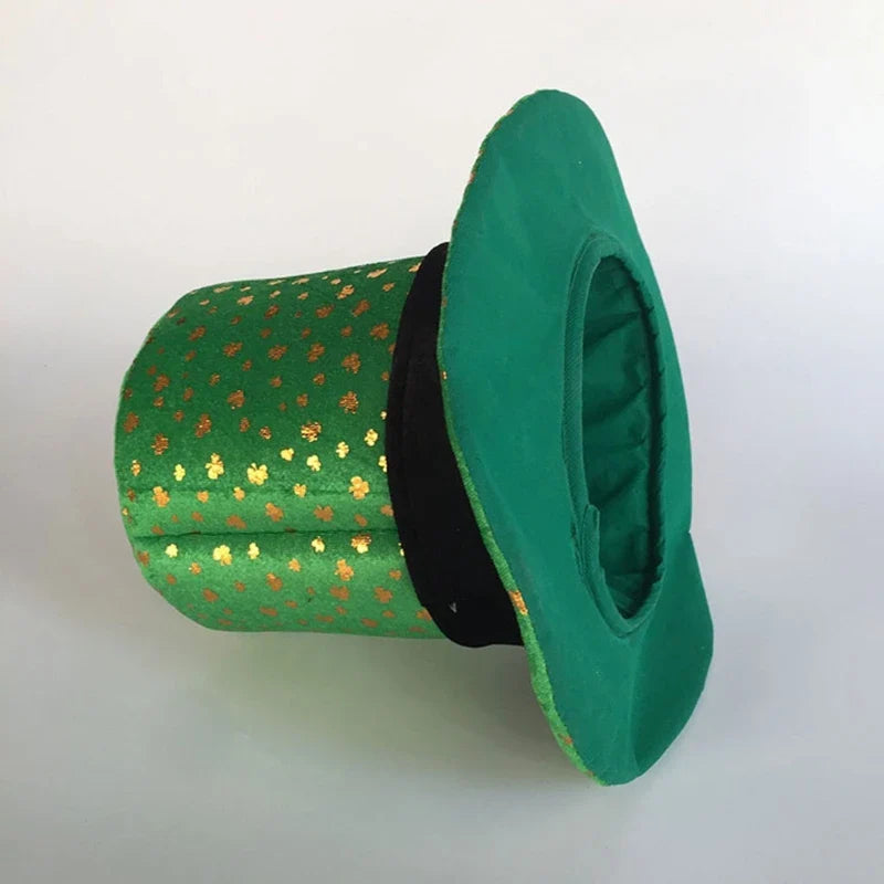 1Pcs Saint St Patricks Day Green Hat Lucky Costume Accessories Celebration Carnival Props Irish Fun Party Hat Dropshipping