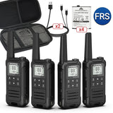 4PCS Baofeng F22 PMR446 /FRS Walkie Talkie Portable Mini Communication Radio Profesional Talkie Walkies With Portable Suitcase